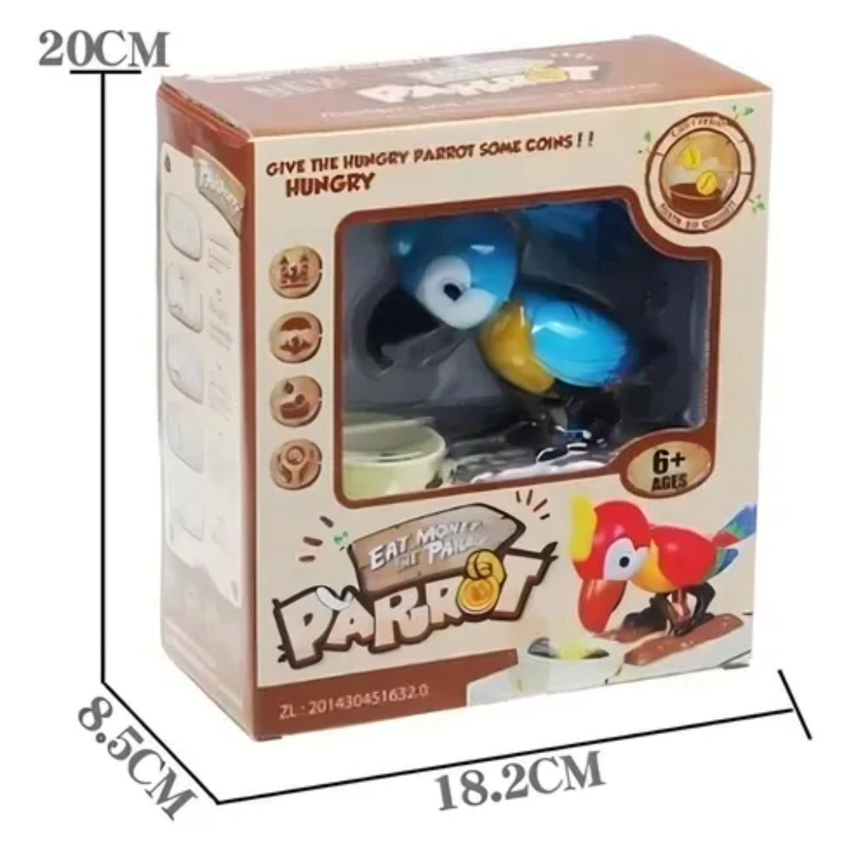 Alcancia Loro Tucán Robamonedas Animada